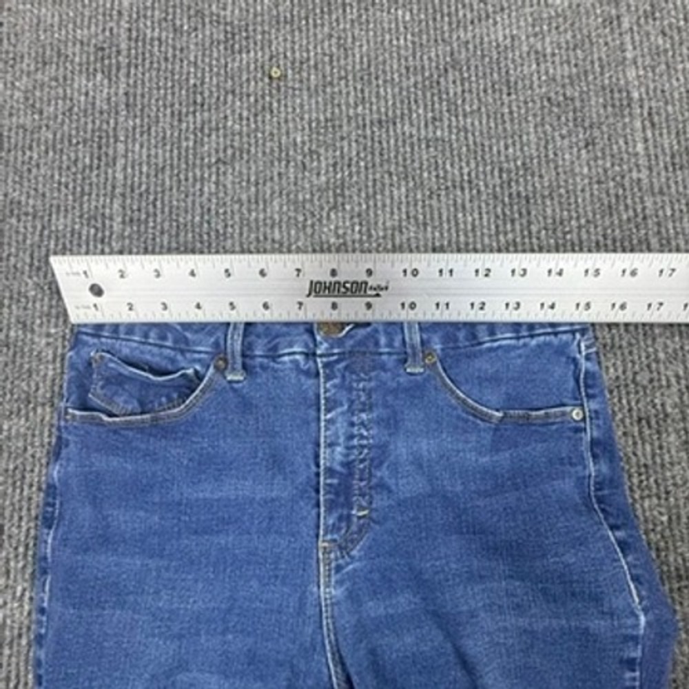Seven7 Women's High-Rise Tummyless Slim Bootcut Jeans Denim Size 12 London Wash - Picture 4 of 14